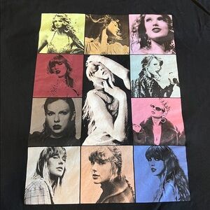 Taylor Swift Eras Tour Graphic TShirt Black Size Large